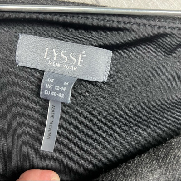 LYSSE Plaid Black and Gray Leggings - size Medium - Picture 4 of 6